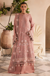 3-PC Unstitched Chiffon Embroidered Miraal by Emaan Adeel | AMALYA